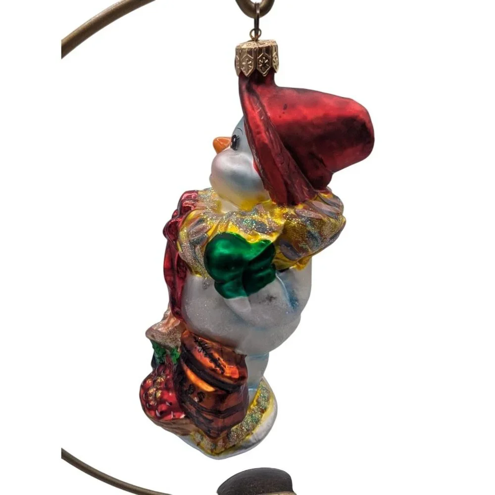 Christopher Radko Christmas Ornament Farmer Frost Snowman